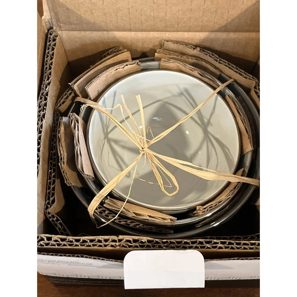 Ceramic nesting bowls Grays